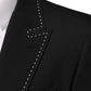 Black SICILIA 2 Buttons Suit Jacket Blazer
