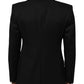 Black SICILIA Crystal Embellished Men Blazer
