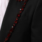 Black SICILIA Crystal Embellished Men Blazer