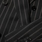 Black Stripes SICILIA 1 Button Suit Blazer