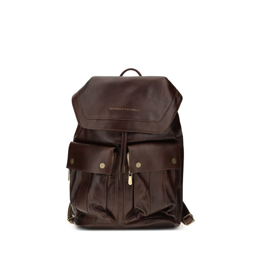 Brown Calf Leather Bos Taurus Backpack