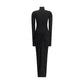 Black Polyester Casual Dress