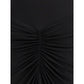 Black Polyester Casual Dress