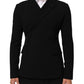 Black Wool Double Breasted Men Jacket Blazer
