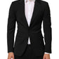 Black STAFF 2 Buttons Suit Jacket Blazer