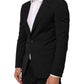 Black STAFF 2 Buttons Suit Jacket Blazer