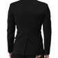 Black STAFF 2 Buttons Suit Jacket Blazer