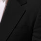 Black STAFF 2 Buttons Suit Jacket Blazer