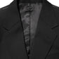 Black STAFF 2 Buttons Suit Jacket Blazer