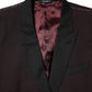 Maroon Wool 2 Buttons Suit Jacket Blazer