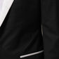 Black White MARTINI 1 Button Men Suit Blazer