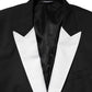 Black White MARTINI 1 Button Men Suit Blazer