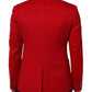 Red Cashmere 2 Buttons Suit Jacket Blazer