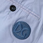 Light Blue Cotton Stretch Tapered Men Trouser Pants