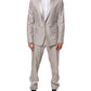 Light Gray Wool 2 Piece MARTINI Formal Suit
