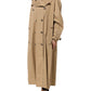 Khaki Double Breasted Trench Coat Jacket