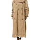 Khaki Double Breasted Trench Coat Jacket