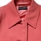 Pink Buttoned Down Trench Coat Jacket