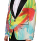 Multicolor Graffiti SICILIA 1 Button Men Suit Blazer