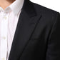 Black Wool NAPOLI 2 Button Men Suit Blazer
