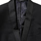 Black GOLD 1 Button Suit Jacket Men Blazer
