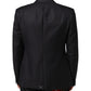 Black Wool 2 Buttons Suit Jacket Men Blazer