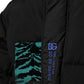 Black Nylon Puffer Men Full Zip Jacket