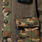 Brown Camouflage Linen Button Down Jacket