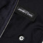 Black Leather Full Zip Hooded Blouson Jacket