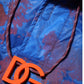 Blue Tie Dye Logo Hooded Sweatshirt Jacket