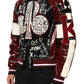 Multicolor Hooded Leather DG King Men Biker Jacket