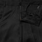 Black Wool Mid Waist Dress Men Trouser Pants