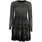 Black Polyamide Women's Short Dress