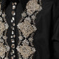 Black Embroidered Dress Men Formal Shirt