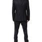 Black MARTINI 2 Buttons Suit 3 Piece Suit
