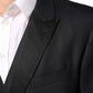 Black MARTINI 2 Buttons Suit 3 Piece Suit