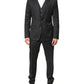 Black MARTINI 2 Buttons Suit 3 Piece Suit
