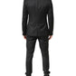 Black MARTINI 2 Buttons Suit 3 Piece Suit