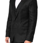 Black MARTINI 2 Buttons Suit 3 Piece Suit