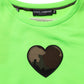 Green Patchwork Heart Men Sweatshirt Sweater