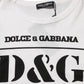 White Logo Camouflage Crew Neck Men T-shirt