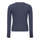 Blue Cotton Women Sweater
