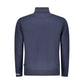 Blue Cotton Men Sweater