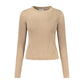 Beige Cotton Women Sweater