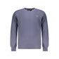 Blue Cotton Men Sweater