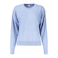 Blue Cotton Women Sweater