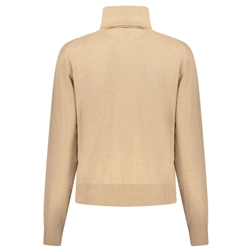 Beige Cotton Women Sweater