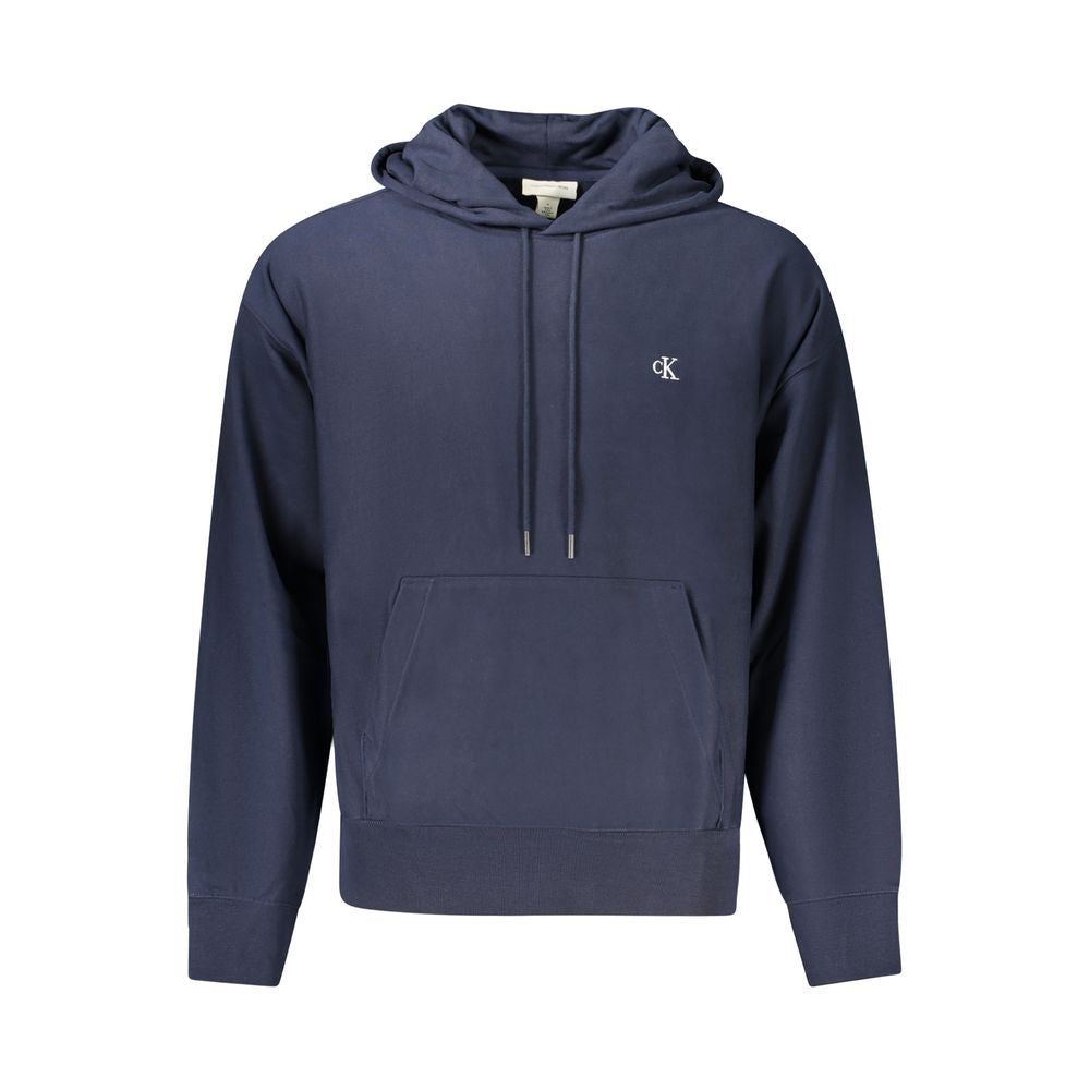 Blue Cotton Men's Hoodie