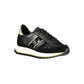 Black Leather Women Sneaker