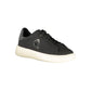 Black Polyester Low Top Sneakers